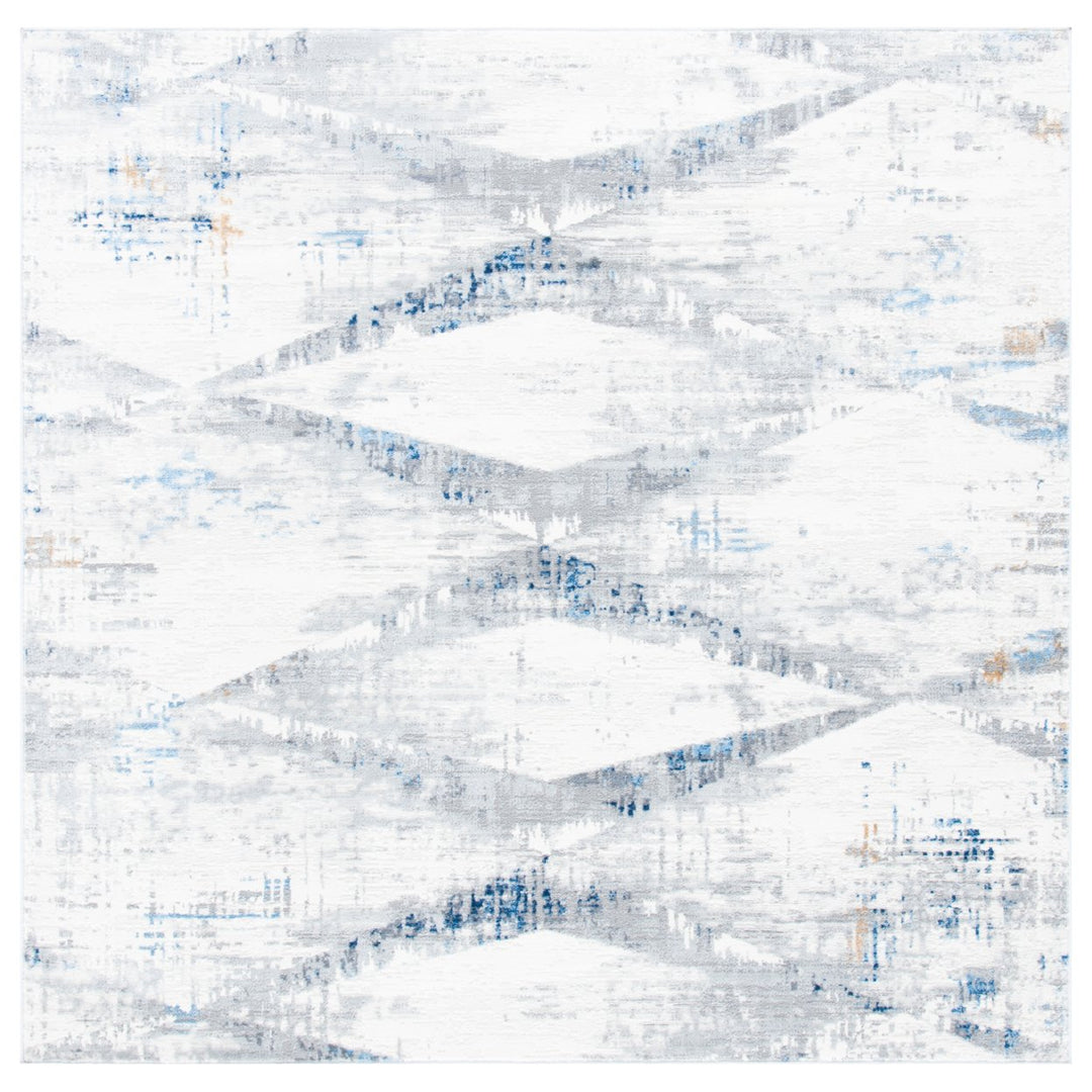 SAFAVIEH Amelia Collection ALA478A Ivory / Blue Rug Image 6