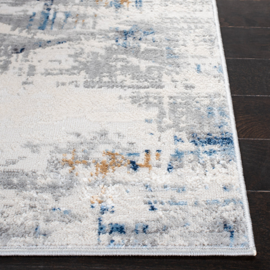 SAFAVIEH Amelia Collection ALA478A Ivory / Blue Rug Image 7