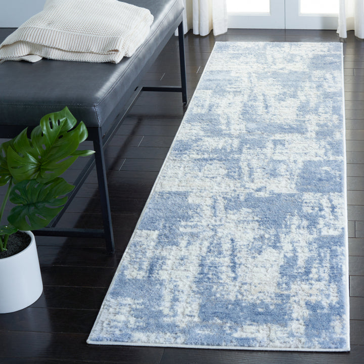 SAFAVIEH Amelia Collection ALA786A Ivory / Blue Rug Image 3