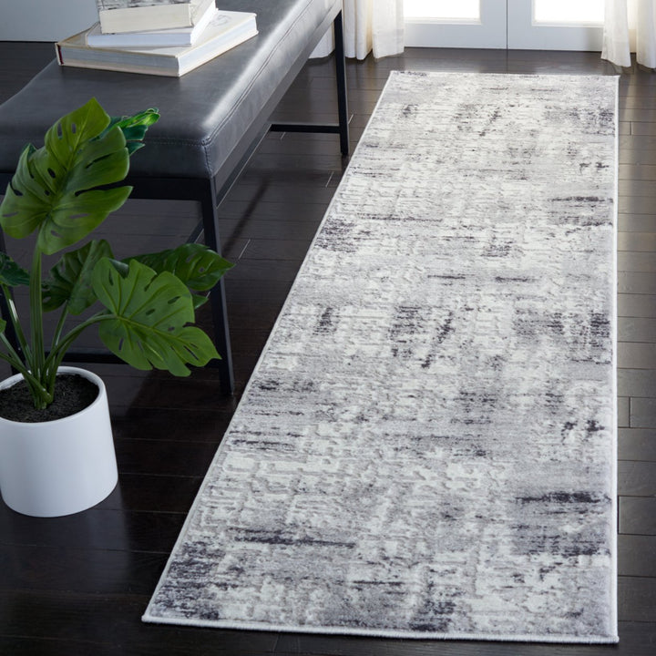 SAFAVIEH Amelia Collection ALA786F Grey / Charcoal Rug Image 3