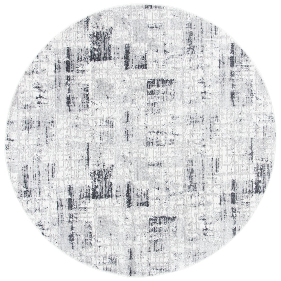 SAFAVIEH Amelia Collection ALA786F Grey / Charcoal Rug Image 1