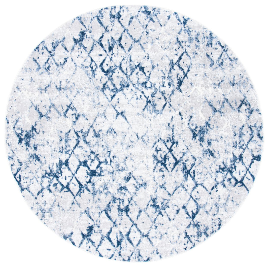 SAFAVIEH Amelia Collection ALA783H Grey / Navy Rug Image 4