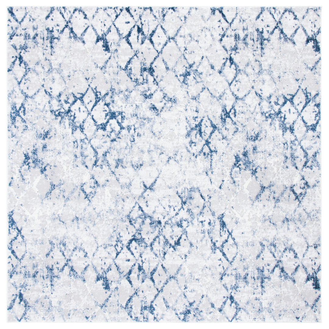 SAFAVIEH Amelia Collection ALA783H Grey / Navy Rug Image 6