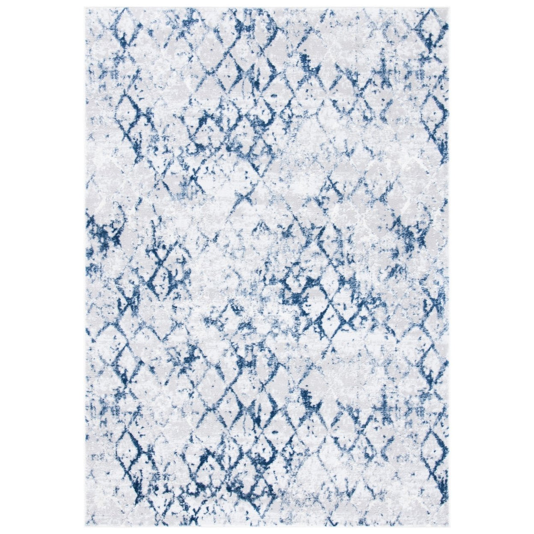 SAFAVIEH Amelia Collection ALA783H Grey / Navy Rug Image 1