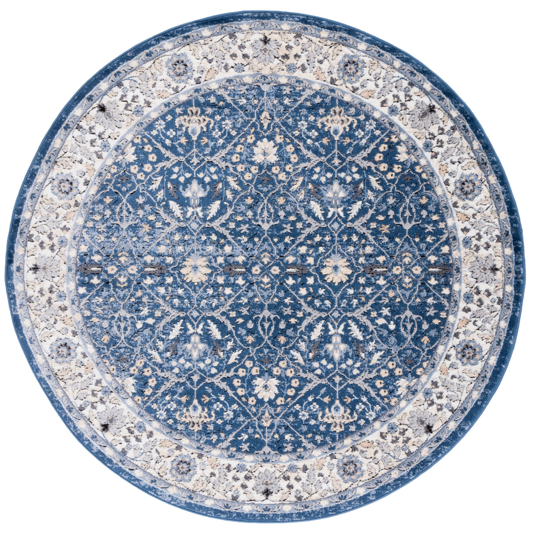 SAFAVIEH Amelia Collection ALA793N Navy / Ivory Rug Image 4