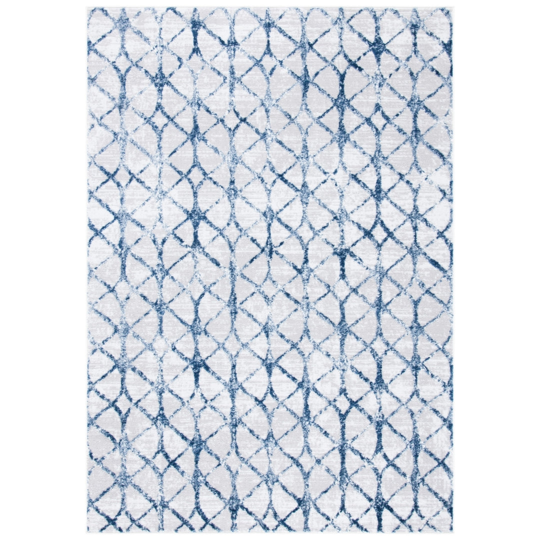 SAFAVIEH Amelia Collection ALA792G Grey / Navy Rug Image 10