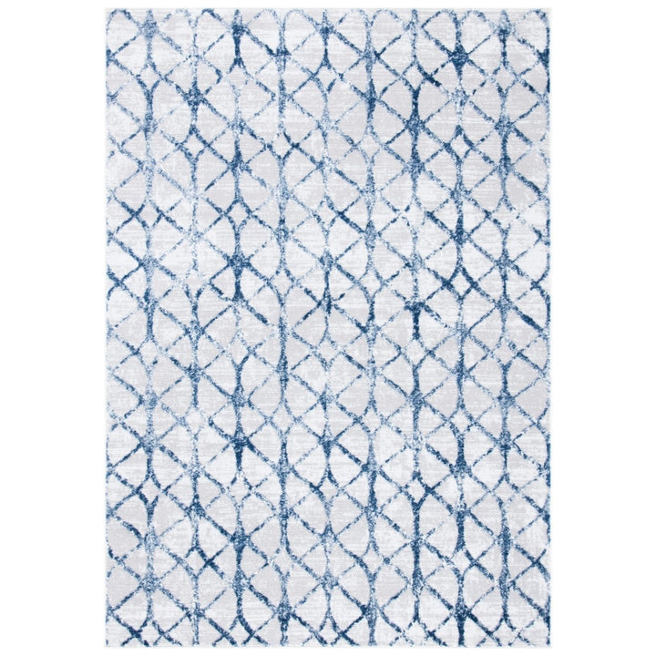 SAFAVIEH Amelia Collection ALA792G Grey / Navy Rug Image 1