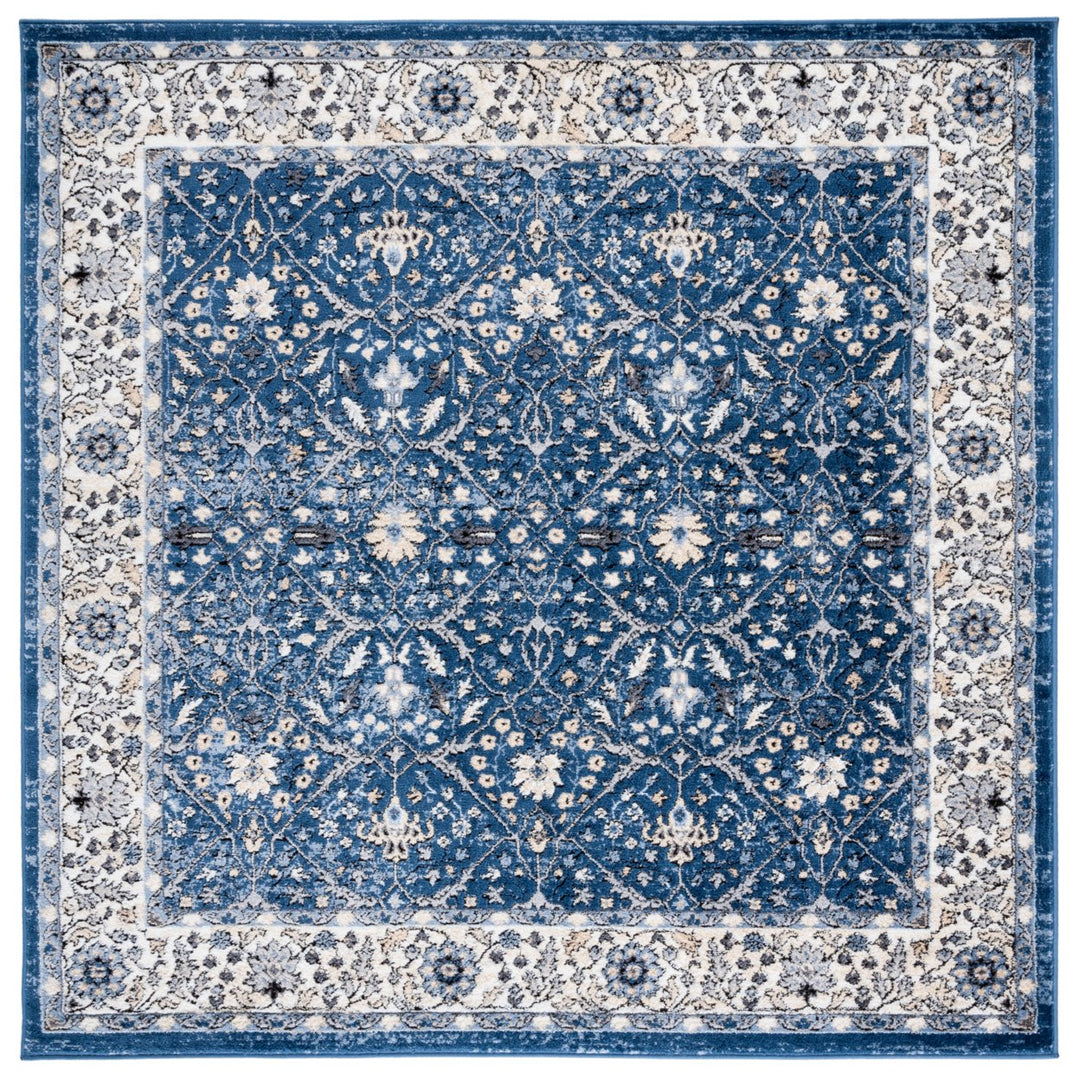 SAFAVIEH Amelia Collection ALA793N Navy / Ivory Rug Image 6