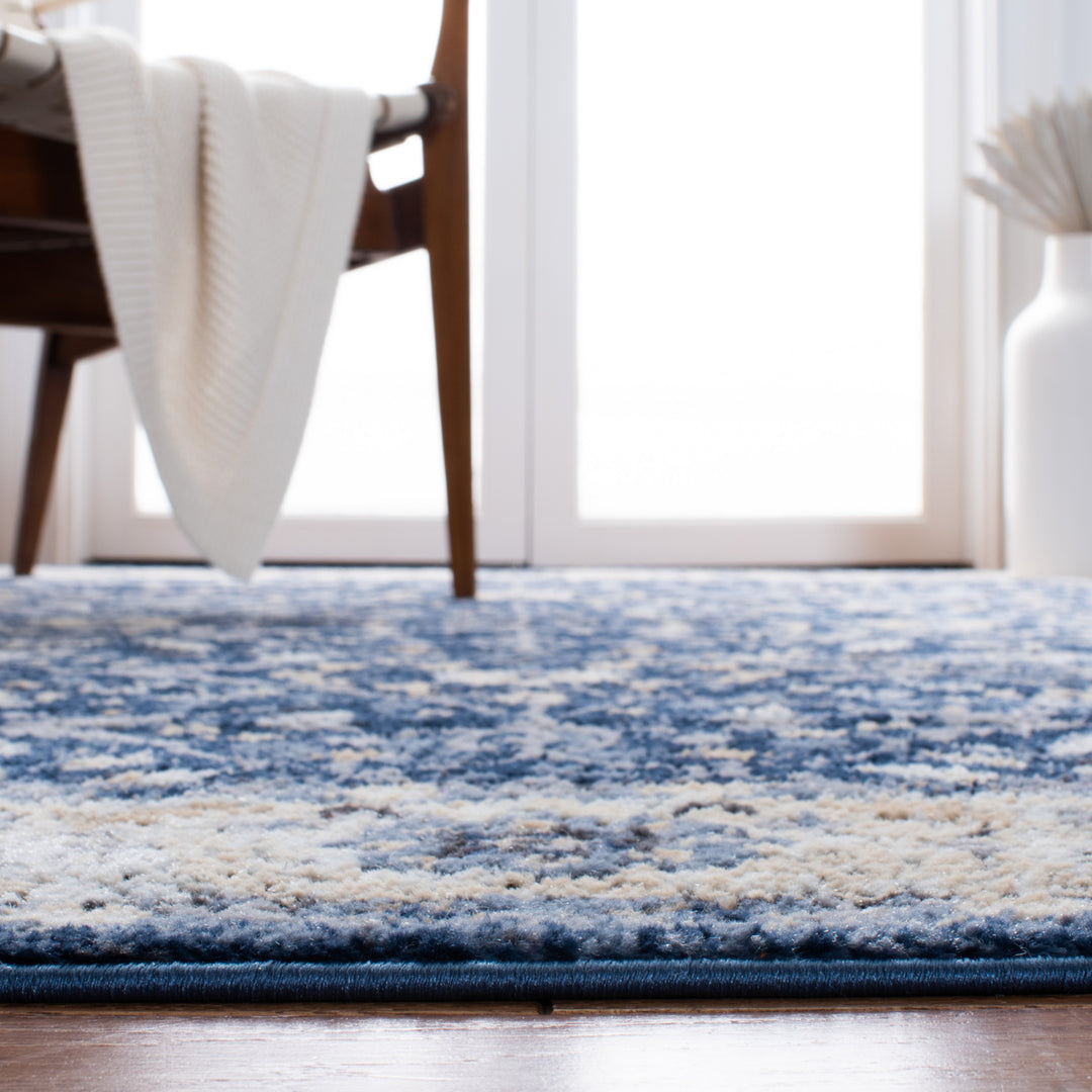 SAFAVIEH Amelia Collection ALA793N Navy / Ivory Rug Image 8