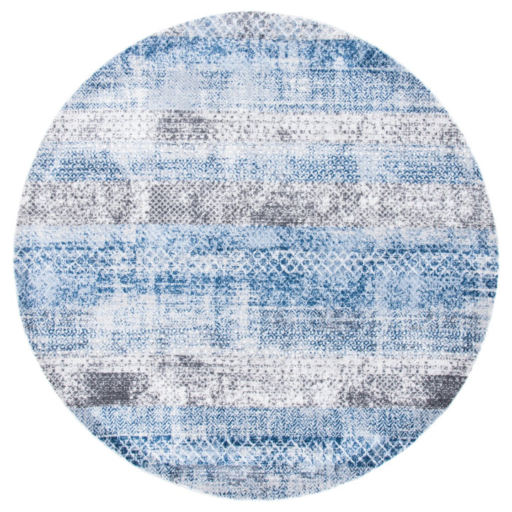 SAFAVIEH Amelia Collection ALA761N Navy / Grey Rug Image 1