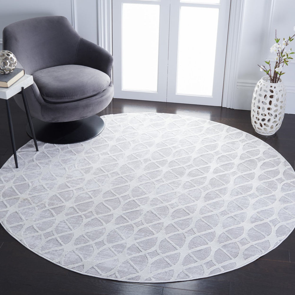 SAFAVIEH Amelia Collection ALA792H Grey / Ivory Rug Image 2