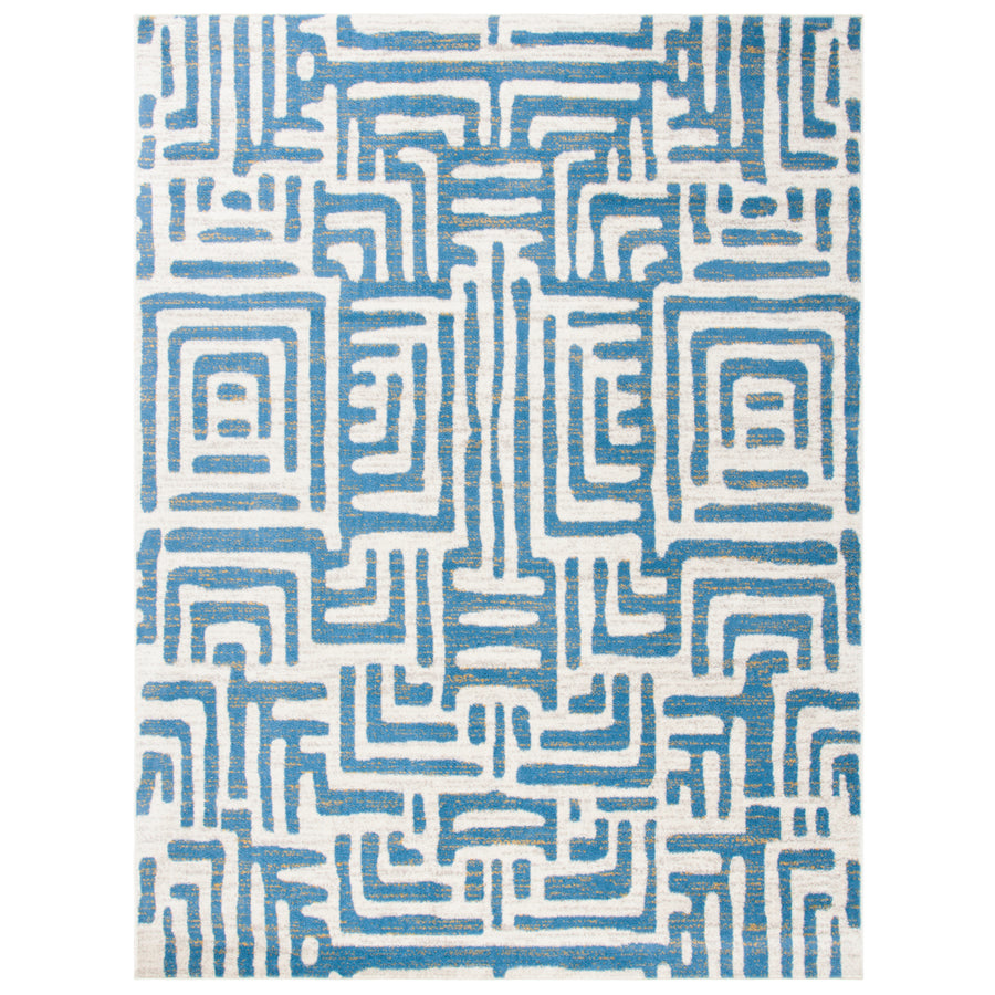 SAFAVIEH Amsterdam AMS106C Ivory / Light Blue Rug Image 1