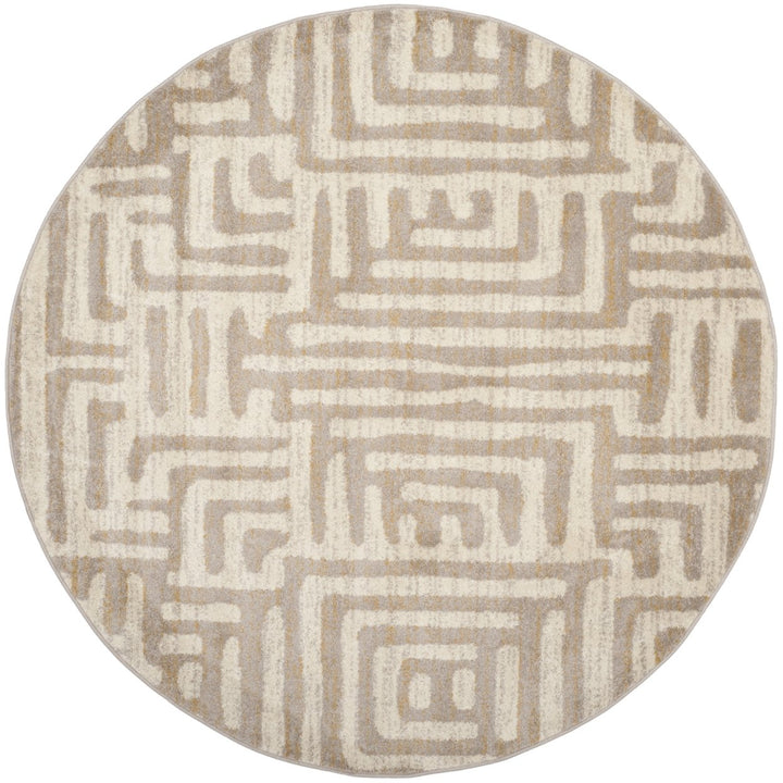 SAFAVIEH Amsterdam Collection AMS106A Ivory / Mauve Rug Image 4