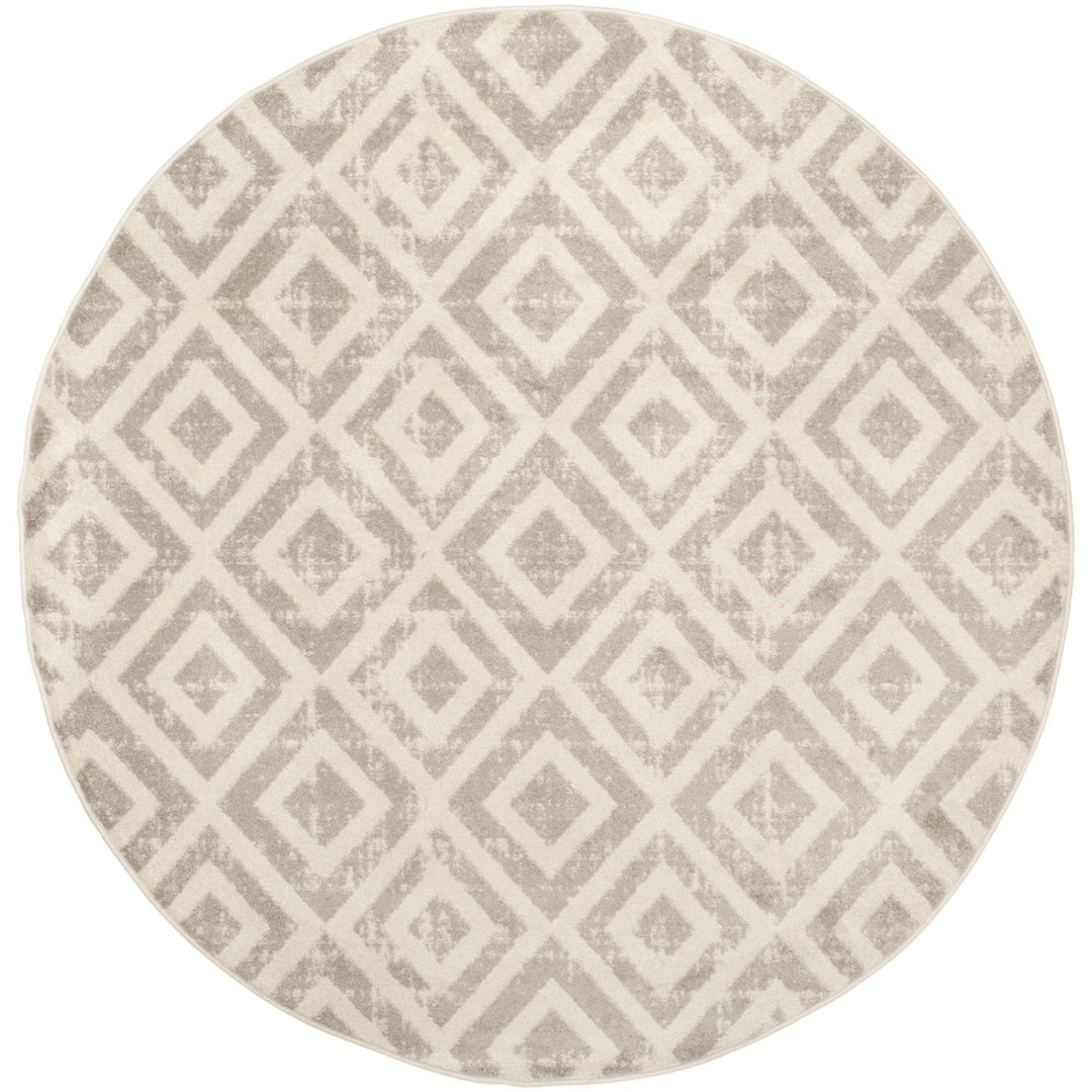 SAFAVIEH Amsterdam Collection AMS105A Ivory / Mauve Rug Image 4