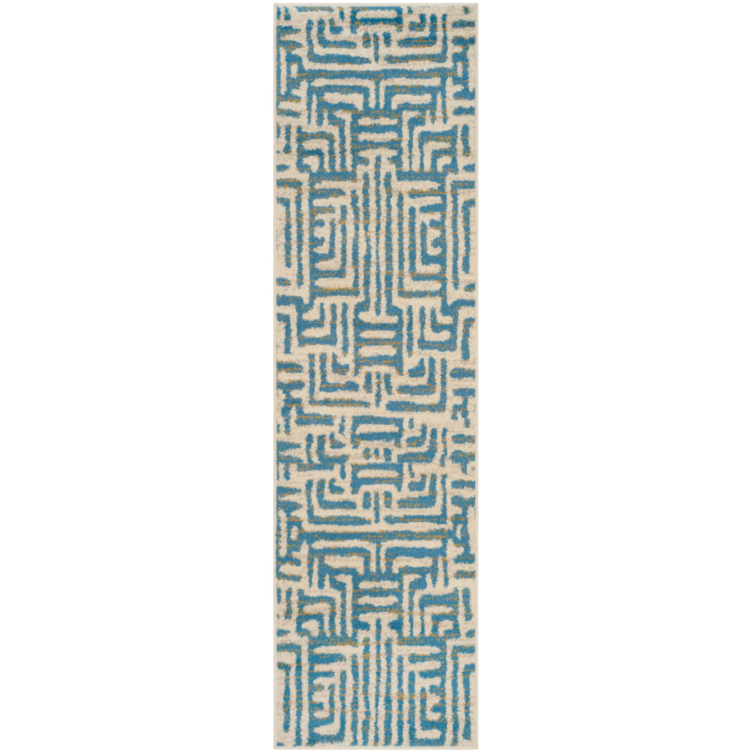 SAFAVIEH Amsterdam AMS106C Ivory / Light Blue Rug Image 5