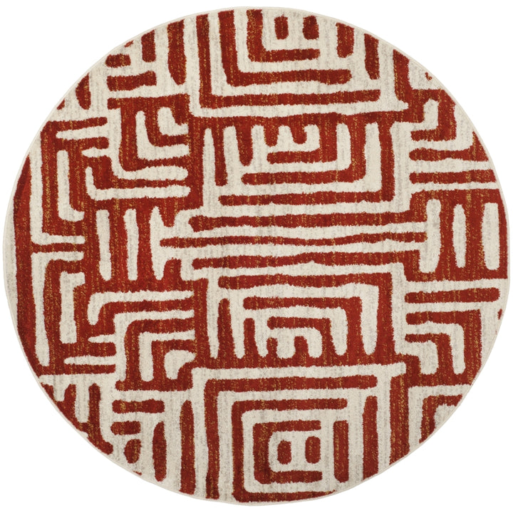 SAFAVIEH Amsterdam AMS106B Ivory / Terracotta Rug Image 4