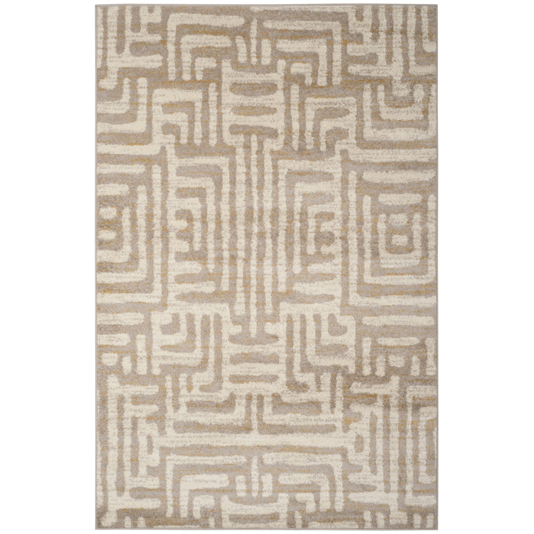 SAFAVIEH Amsterdam Collection AMS106A Ivory / Mauve Rug Image 10