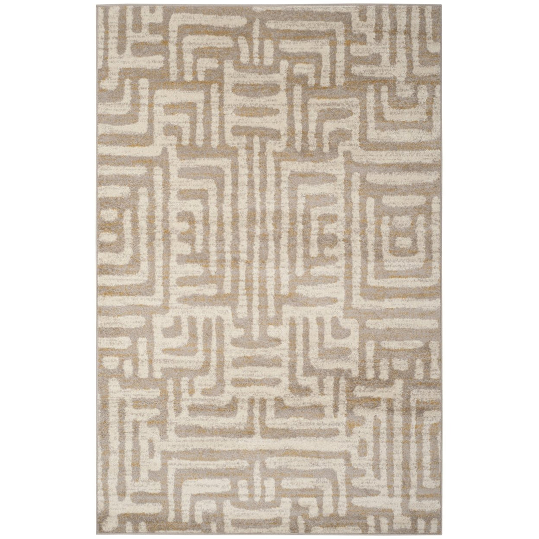 SAFAVIEH Amsterdam Collection AMS106A Ivory / Mauve Rug Image 1