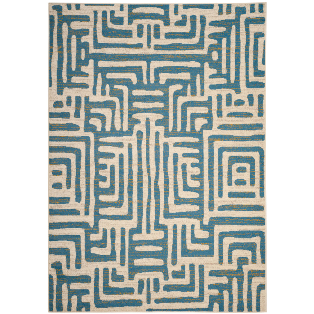 SAFAVIEH Amsterdam AMS106C Ivory / Light Blue Rug Image 11