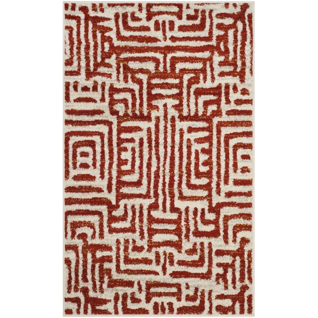 SAFAVIEH Amsterdam AMS106B Ivory / Terracotta Rug Image 8