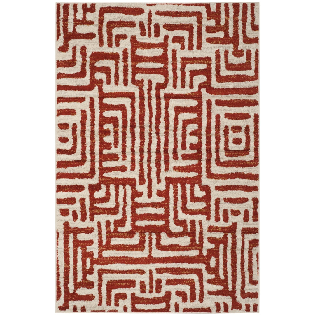 SAFAVIEH Amsterdam AMS106B Ivory / Terracotta Rug Image 9