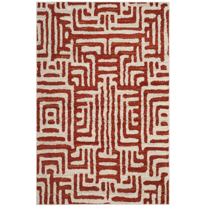 SAFAVIEH Amsterdam AMS106B Ivory / Terracotta Rug Image 10