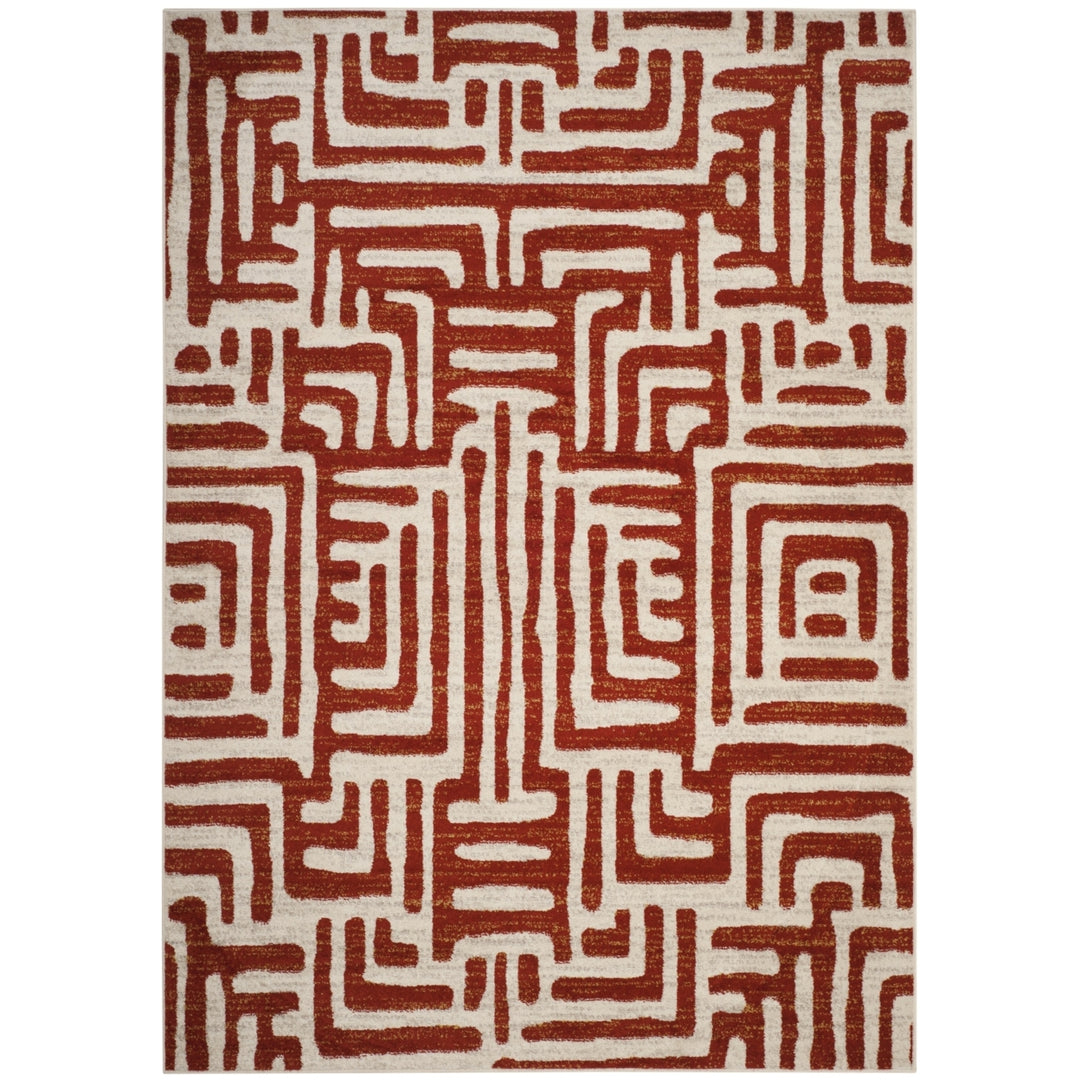 SAFAVIEH Amsterdam AMS106B Ivory / Terracotta Rug Image 11