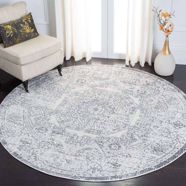 SAFAVIEH Alhambra ALH629F Dark Grey / Grey Rug Image 2