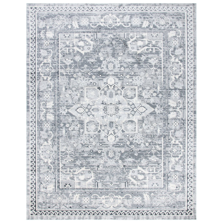 SAFAVIEH Alhambra Collection ALH610A Cream / Grey Rug Image 1