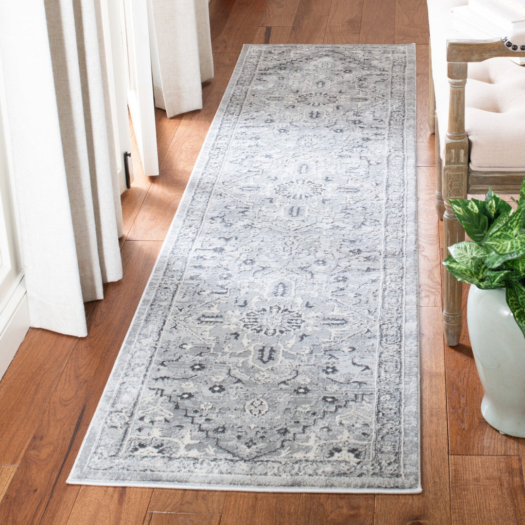 SAFAVIEH Alhambra Collection ALH610A Cream / Grey Rug Image 3