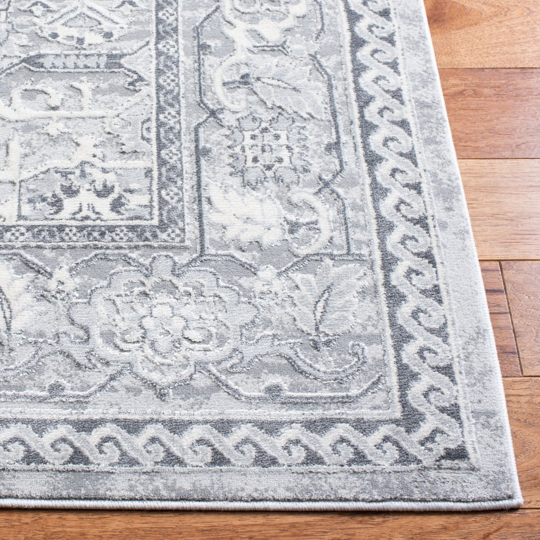 SAFAVIEH Alhambra Collection ALH610A Cream / Grey Rug Image 7