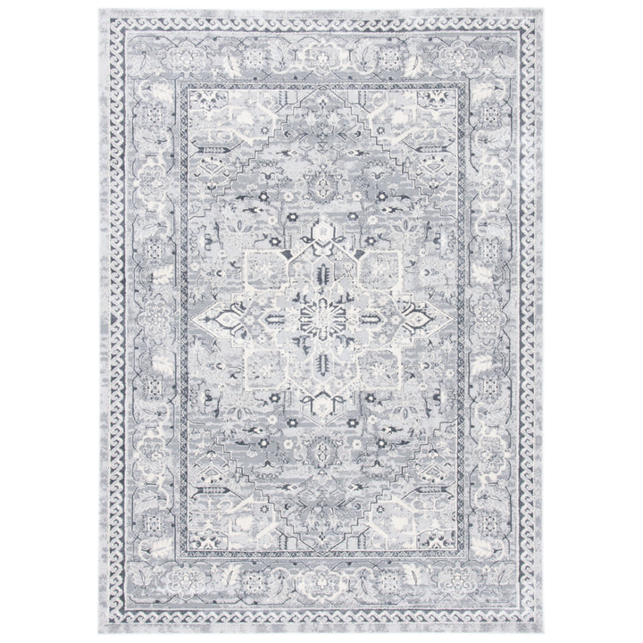 SAFAVIEH Alhambra Collection ALH610A Cream / Grey Rug Image 10