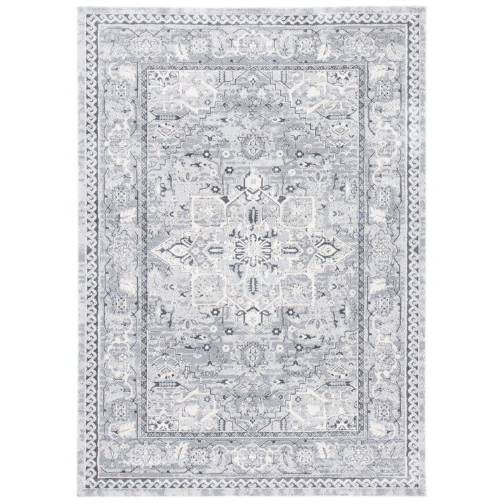 SAFAVIEH Alhambra Collection ALH610A Cream / Grey Rug Image 1