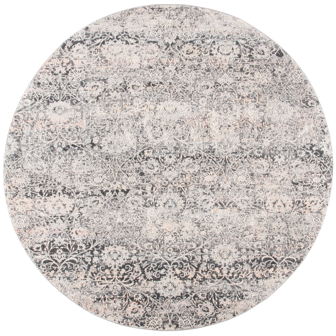 SAFAVIEH Alhambra Collection ALH617A Cream / Grey Rug Image 4