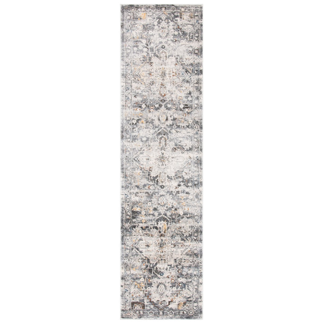 SAFAVIEH Alhambra Collection ALH610F Grey / Cream Rug Image 5