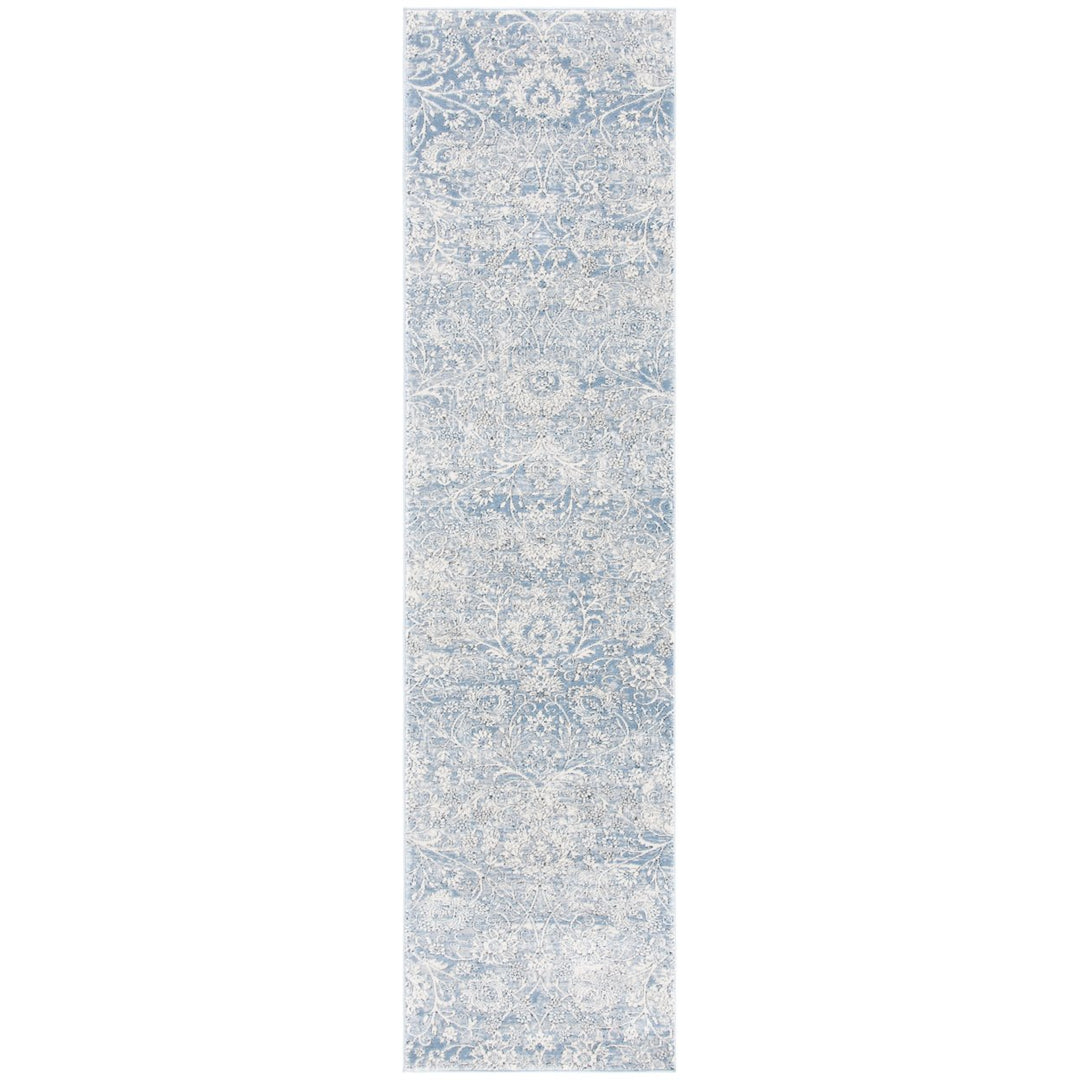 SAFAVIEH Alhambra Collection ALH617B Ivory / Blue Rug Image 5