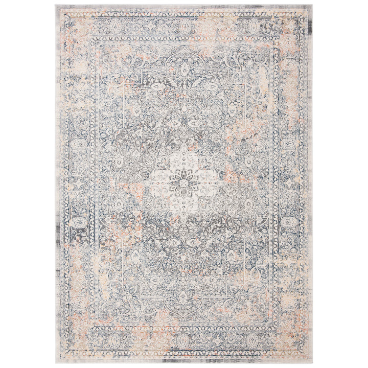 SAFAVIEH Alhambra Collection ALH628A Cream / Grey Rug Image 1