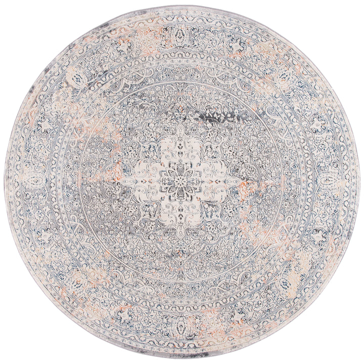 SAFAVIEH Alhambra Collection ALH628A Cream / Grey Rug Image 4