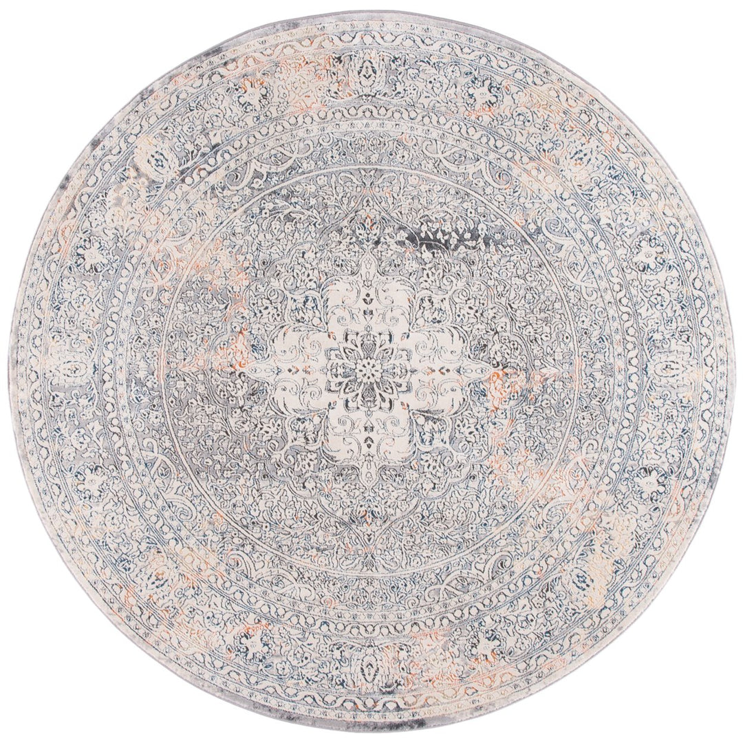 SAFAVIEH Alhambra Collection ALH628A Cream / Grey Rug Image 1