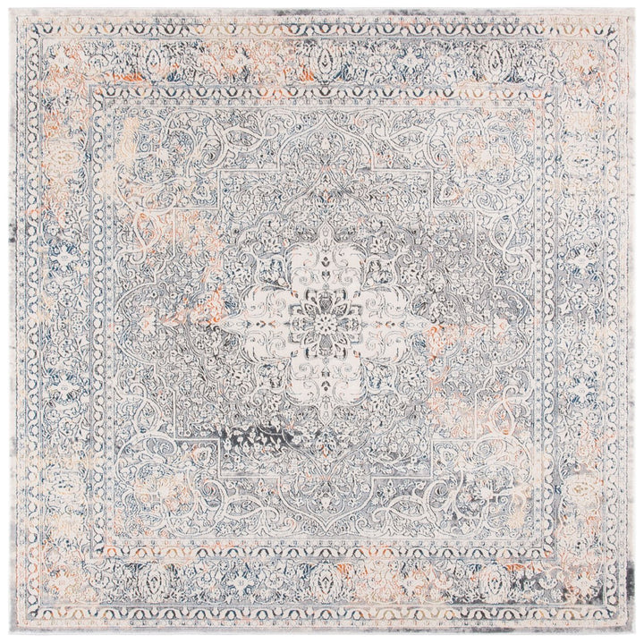 SAFAVIEH Alhambra Collection ALH628A Cream / Grey Rug Image 6