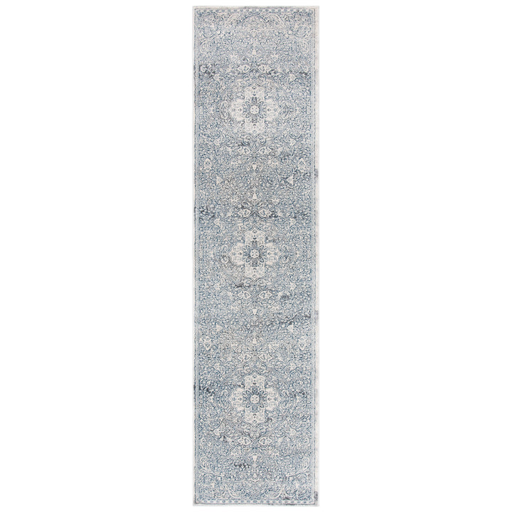 SAFAVIEH Alhambra Collection ALH628M Cream / Blue Rug Image 5