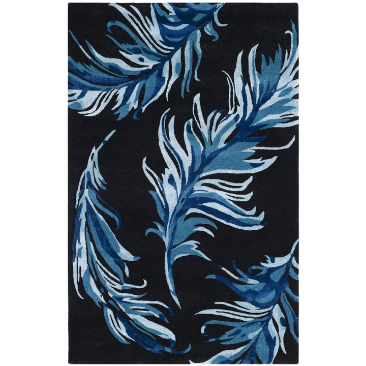 SAFAVIEH Allure ALR121B Handmade Black / Blue Rug Image 3