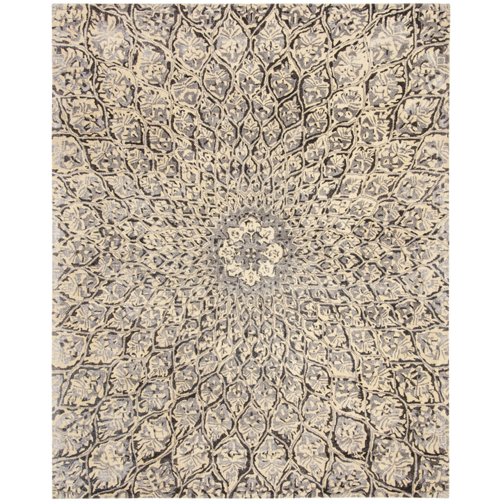 SAFAVIEH Allure ALR419A Handmade Ivory / Charcoal Rug Image 5