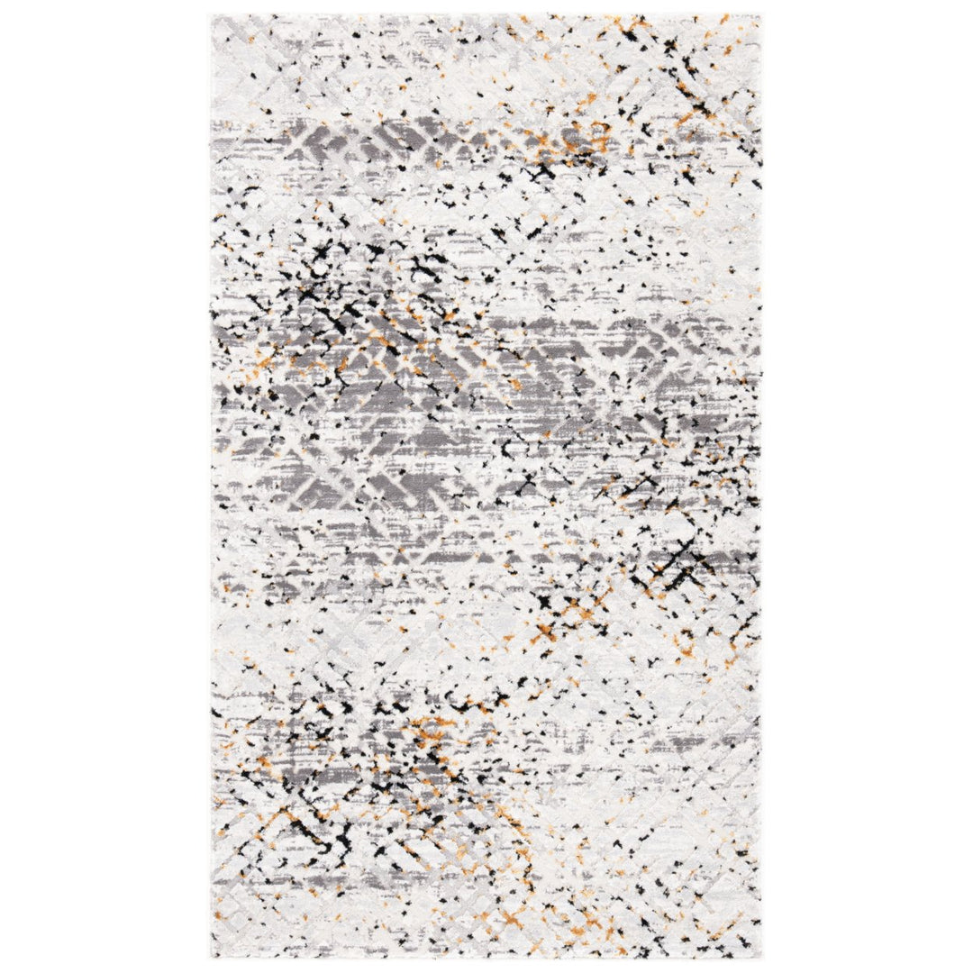 SAFAVIEH Amalfi Collection AMF552A Cream / Charcoal Rug Image 8