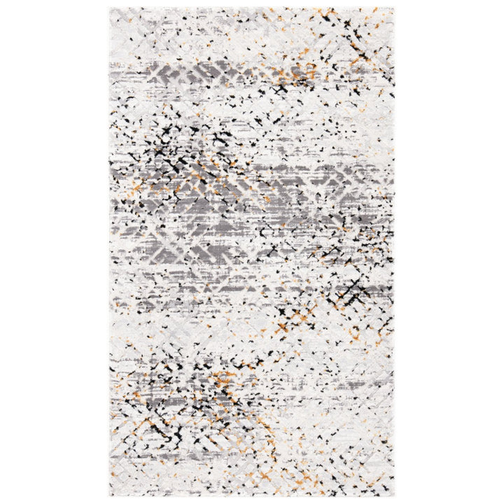 SAFAVIEH Amalfi Collection AMF552A Cream / Charcoal Rug Image 1