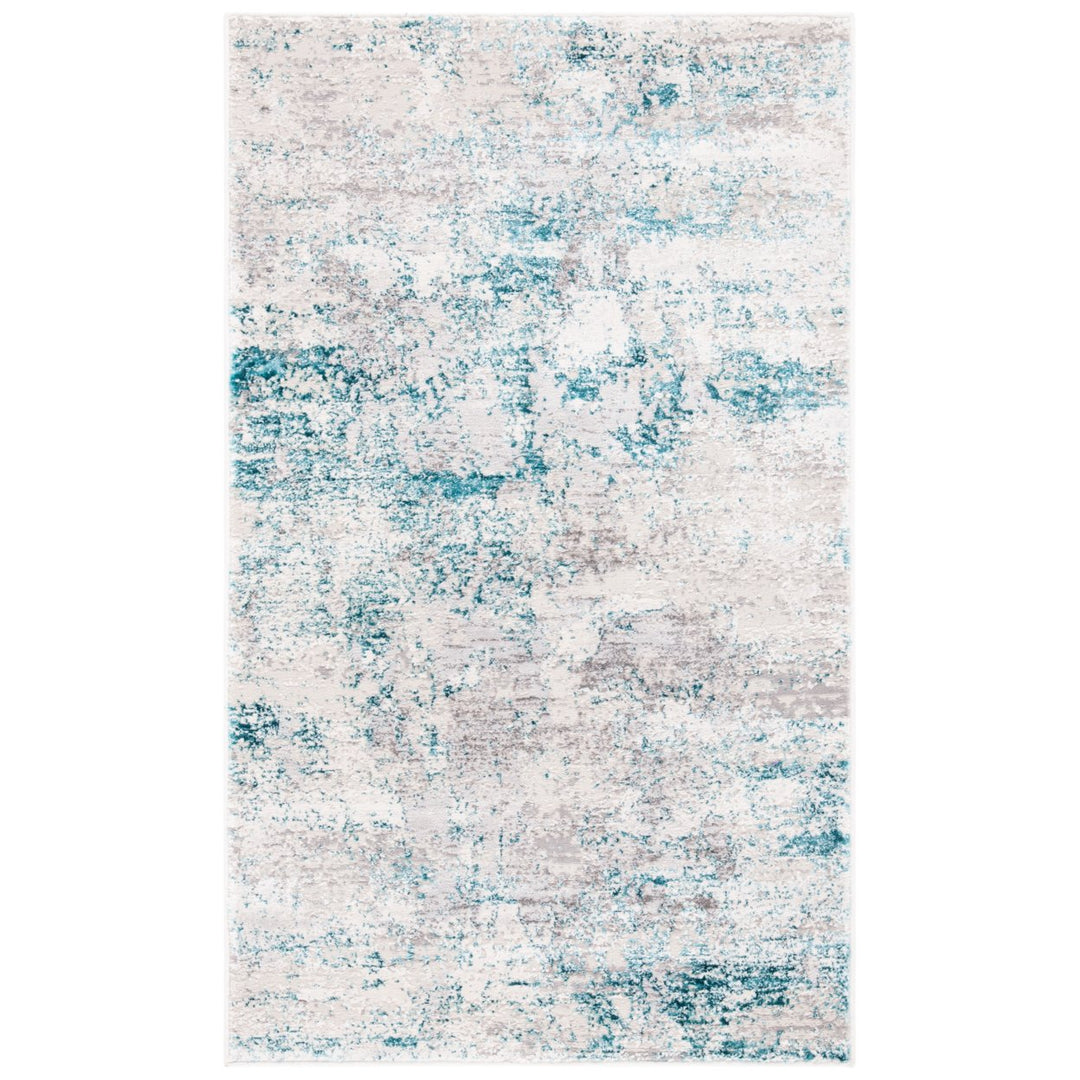 SAFAVIEH Amalfi Collection AMF572B Cream / Turquoise Rug Image 1