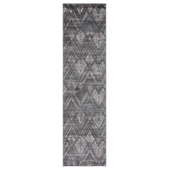 SAFAVIEH Amsterdam Collection AMS110F Dark Grey/Grey Rug Image 5