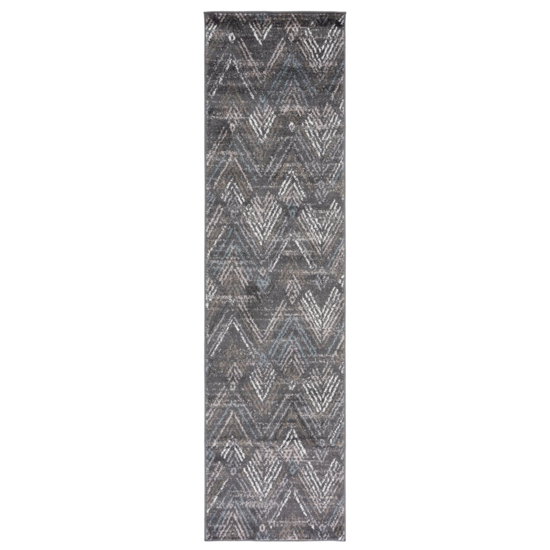 SAFAVIEH Amsterdam Collection AMS110F Dark Grey/Grey Rug Image 1