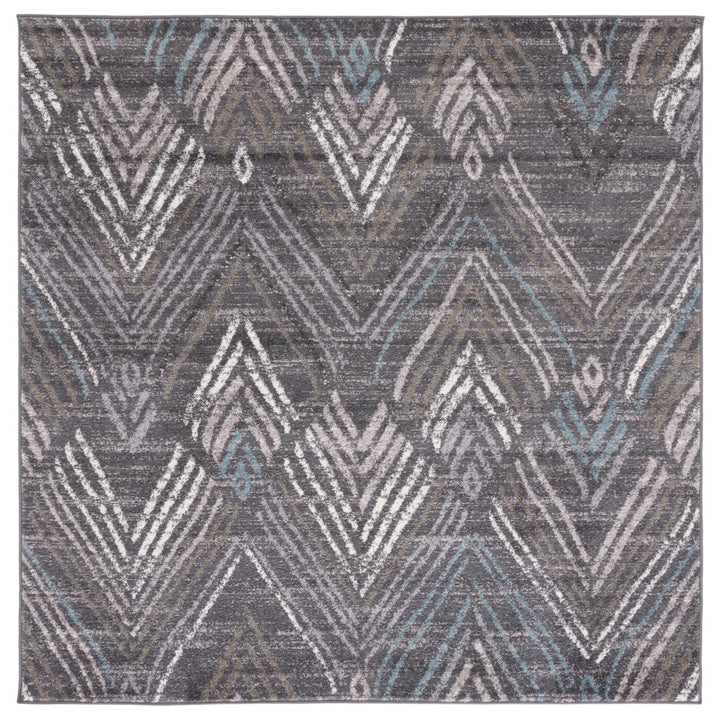 SAFAVIEH Amsterdam Collection AMS110F Dark Grey/Grey Rug Image 1