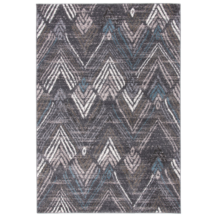 SAFAVIEH Amsterdam Collection AMS110F Dark Grey/Grey Rug Image 10